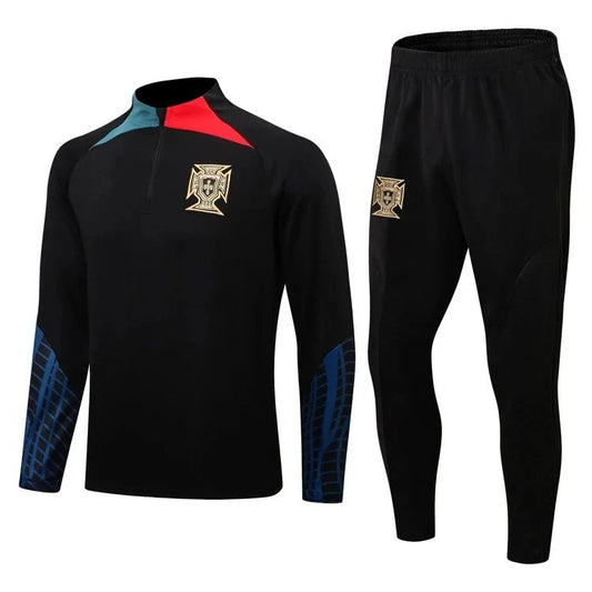 Portugal Black Split Tracksuit